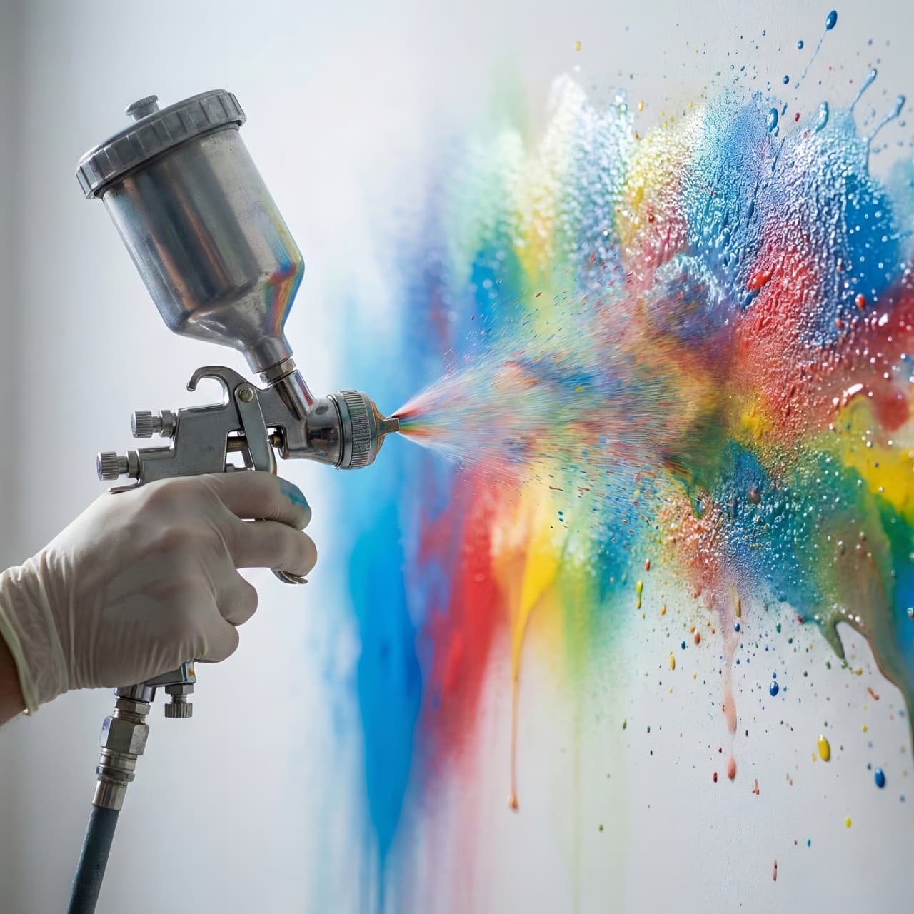 Decorative spray painting